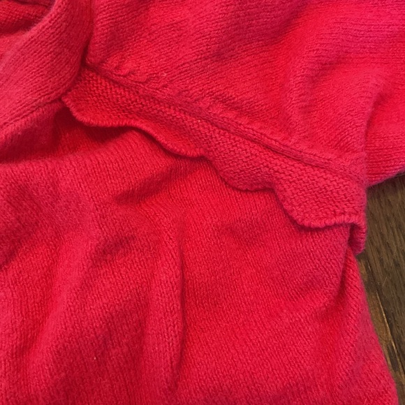 Jacadi Pink cardigan sweater with ruffle details. Like new - Picture 4 of 4